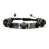 Shambhala bracelet Agate crackleur, Shungite, Hematite