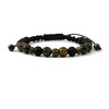 Shambhala bracelet Tiger&#039;s eye, Shungite, Hematite