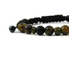 Shambhala bracelet Tiger&#039;s eye, Shungite, Hematite