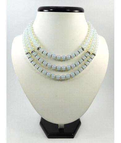 Exclusive necklace "Blue Veil" Moonstone