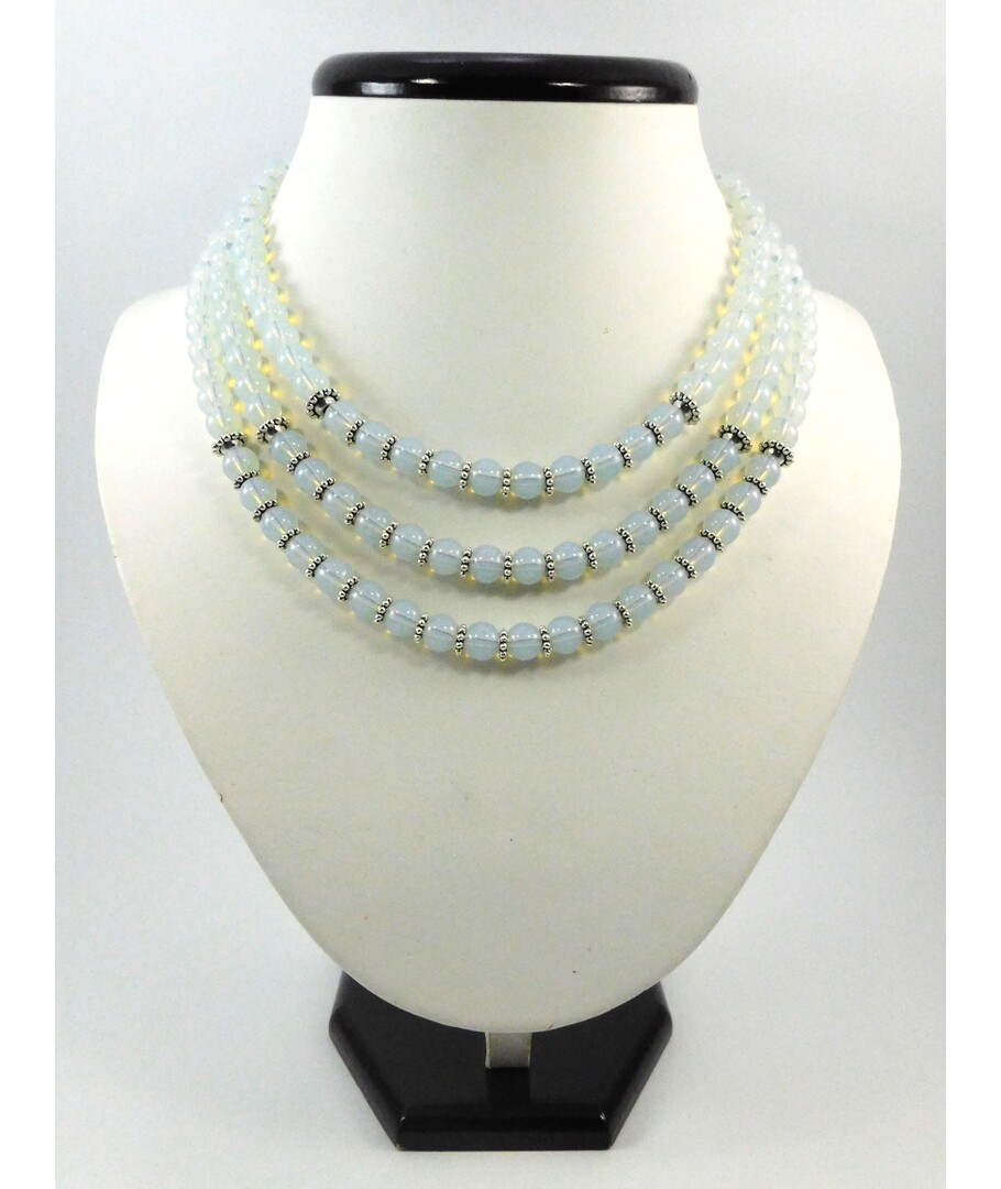 Exclusive necklace "Blue Veil" Moonstone