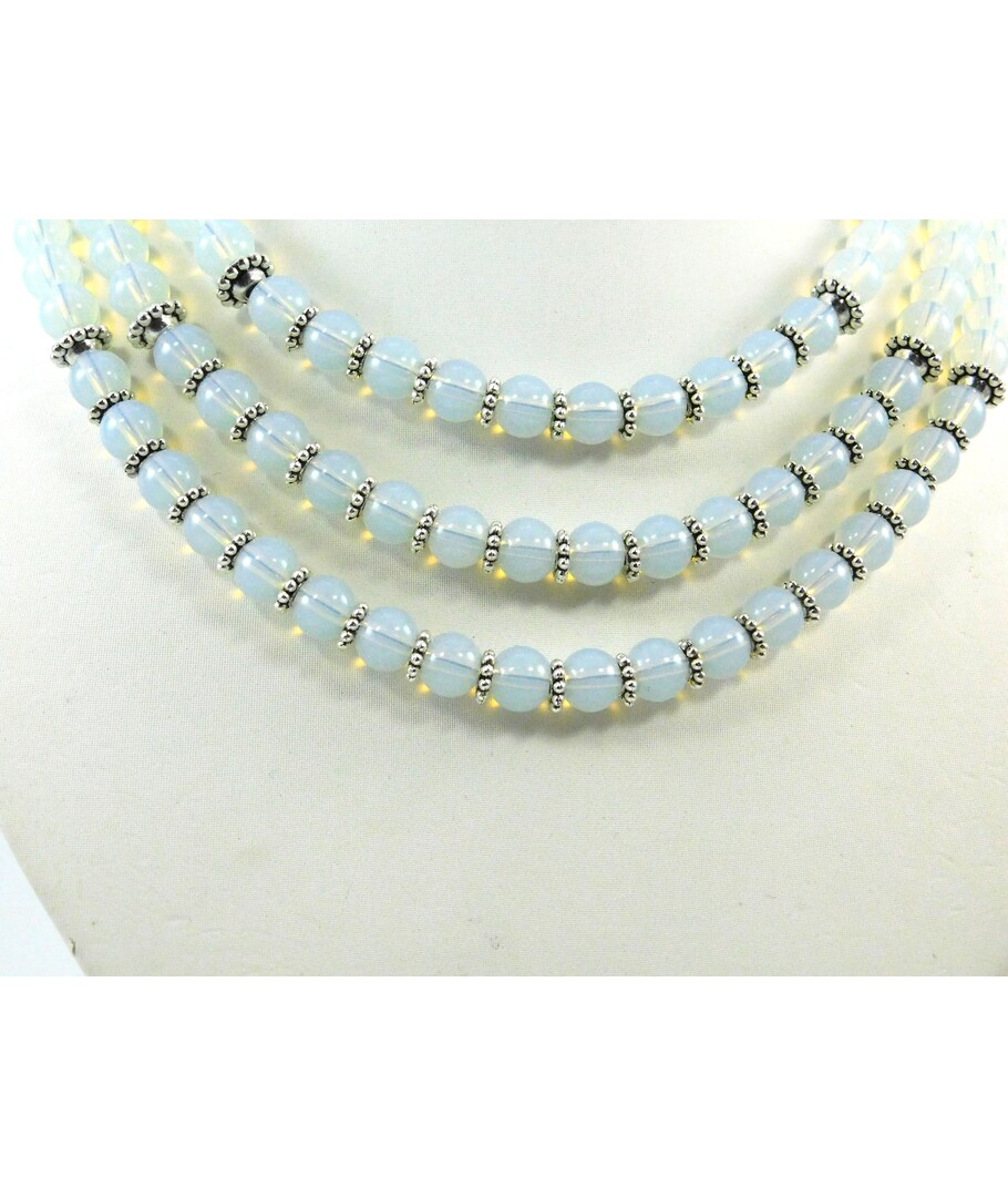 Exclusive necklace "Blue Veil" Moonstone