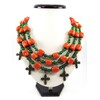 Exclusive necklace &quot;Minerva 3&quot; Coral