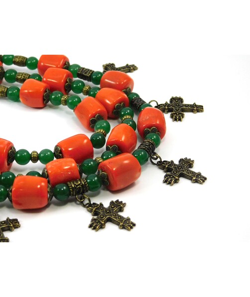 Exclusive necklace "Minerva 3" Coral