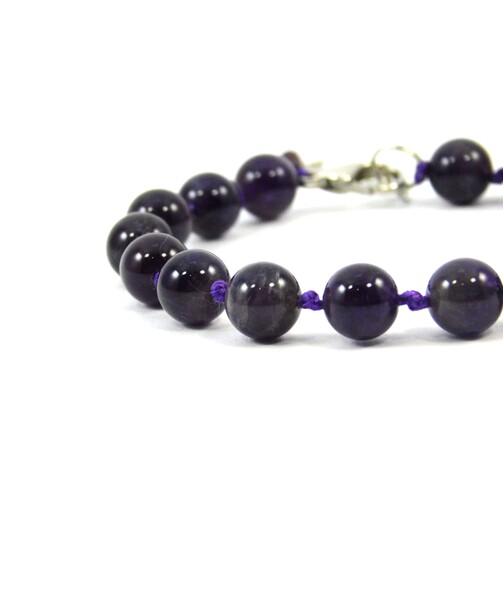 Exclusive bracelet Amethyst sphere