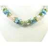 Exclusive necklace &quot;Summer flowers&quot; Rose quartz