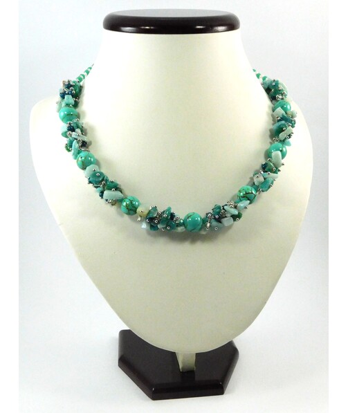 Exclusive necklace "Turquoise Islands"