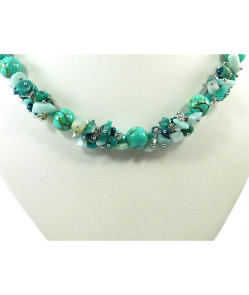 Exclusive necklace "Turquoise Islands"