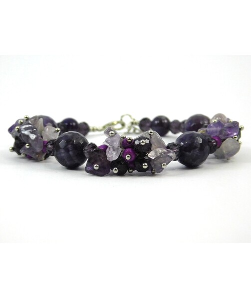 Exclusive bracelet "Amethyst shine", Amethyst