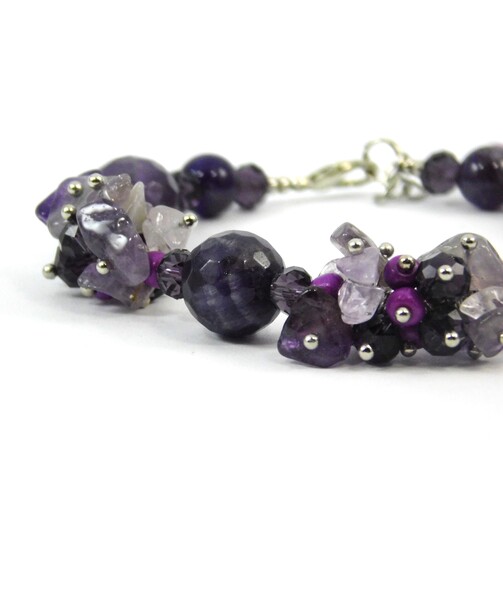 Exclusive bracelet "Amethyst shine", Amethyst