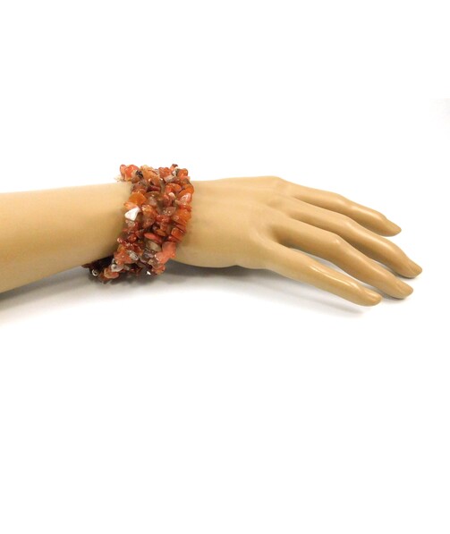 Exclusive bracelet Carnelian crumb