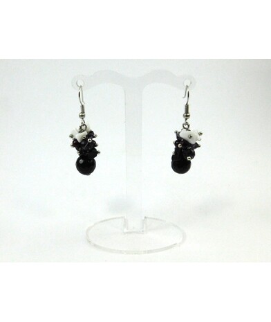 Exclusive earrings "Flowering garden" Aventurin