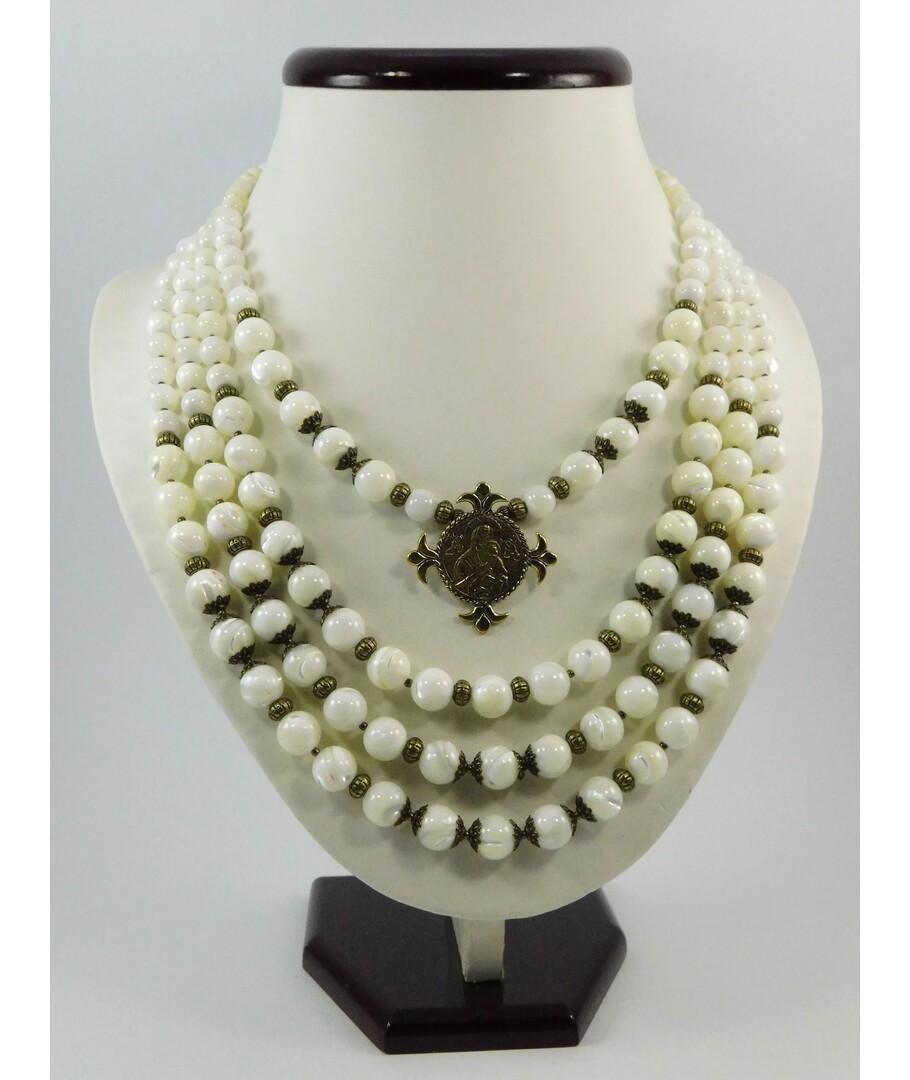 Exclusive necklace Mother of pearl + Zgarda 2