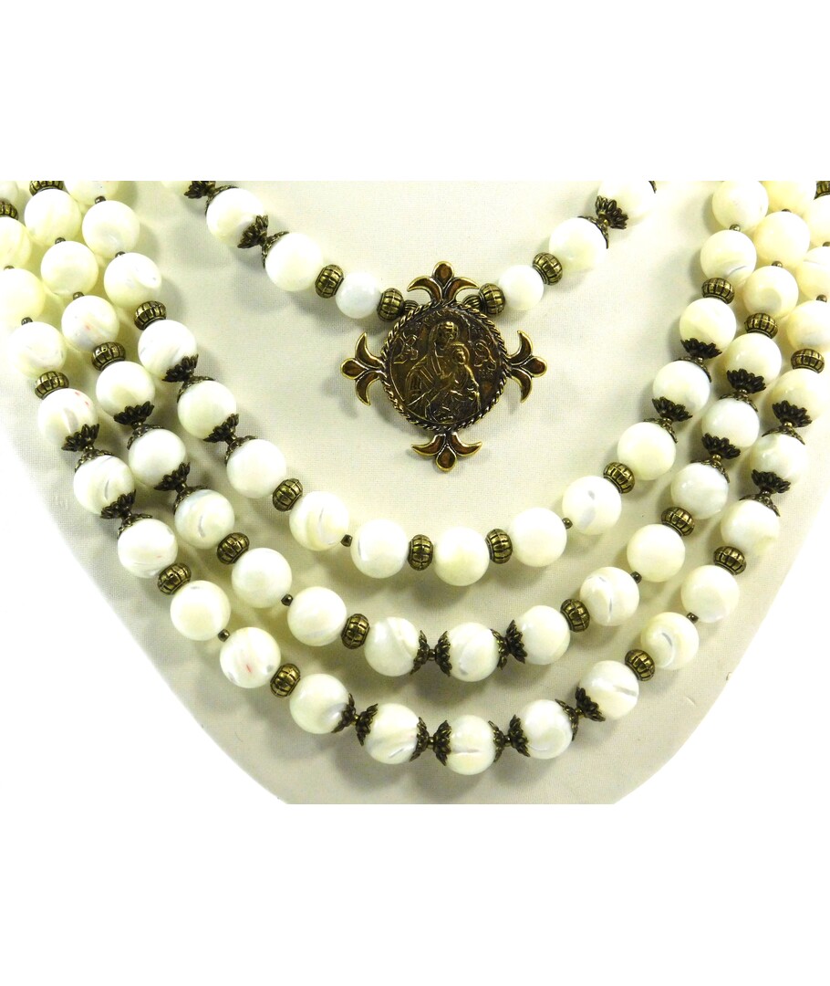 Exclusive necklace Mother of pearl + Zgarda 2