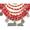 Exclusive coral nine-string necklace