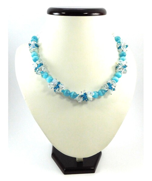 Exclusive necklace "Iceberg" Cat's eye