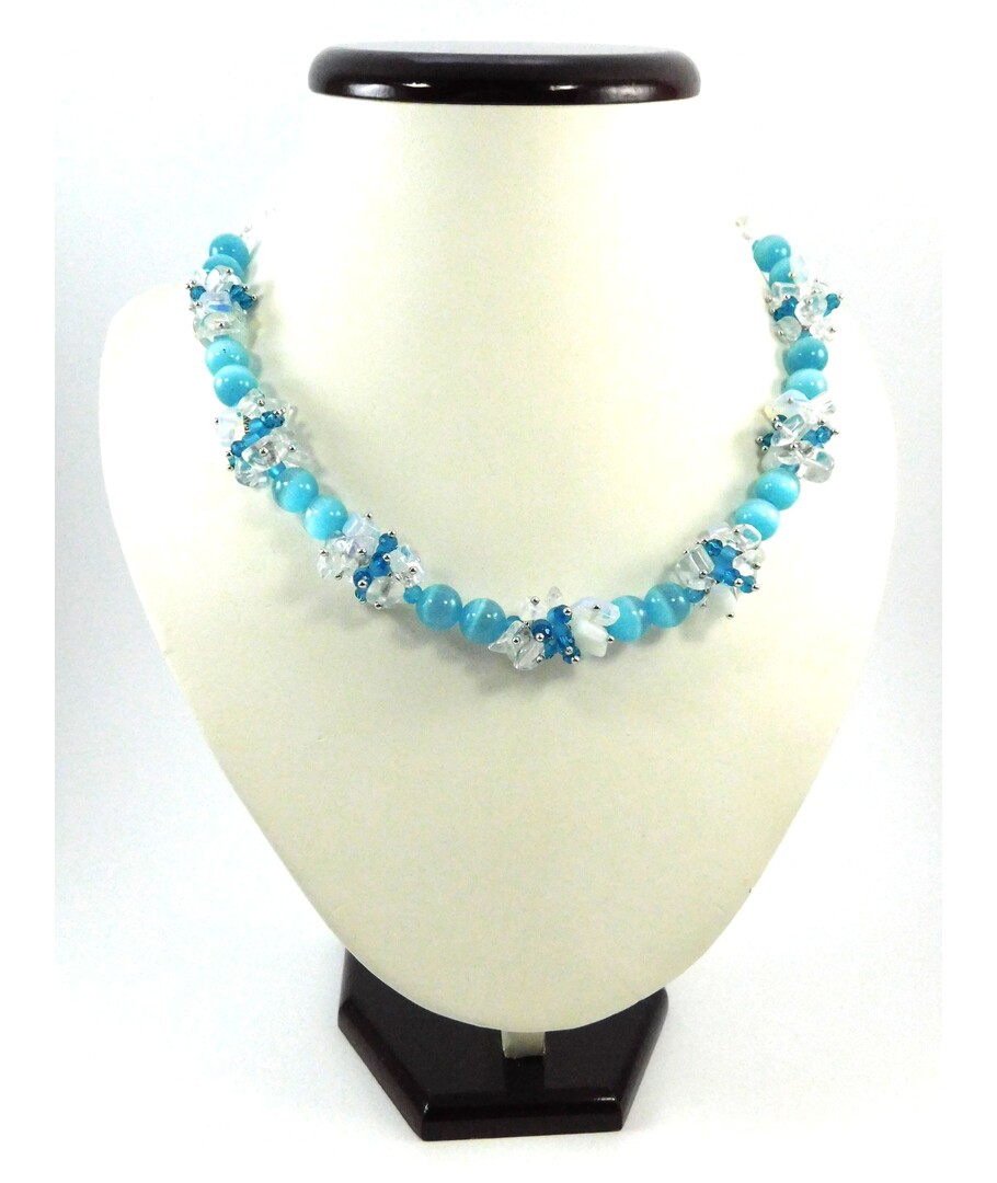 Exclusive necklace "Iceberg" Cat's eye