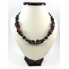 Exclusive necklace &quot;Port wine&quot; Garnet