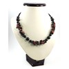 Exclusive necklace &quot;Port wine&quot; Garnet