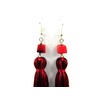 Exclusive ombre Coral tassel earrings