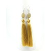 Exclusive Agate tassel earrings