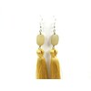 Exclusive Agate tassel earrings