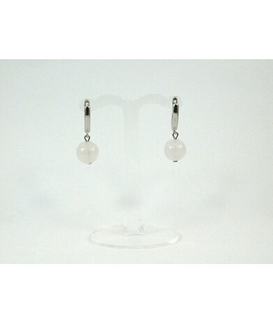 Exclusive rose quartz earrings