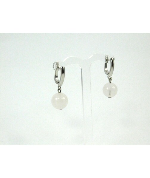 Exclusive rose quartz earrings