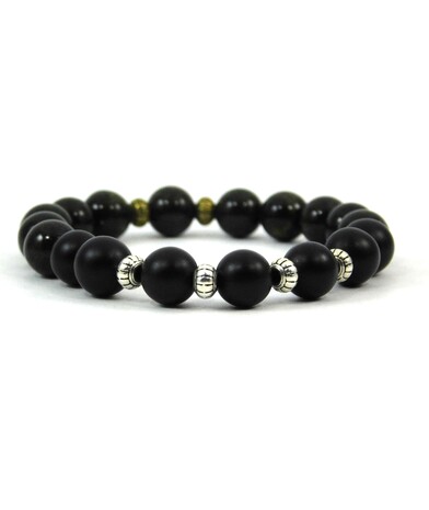 Exclusive bracelet Snake, Shungite