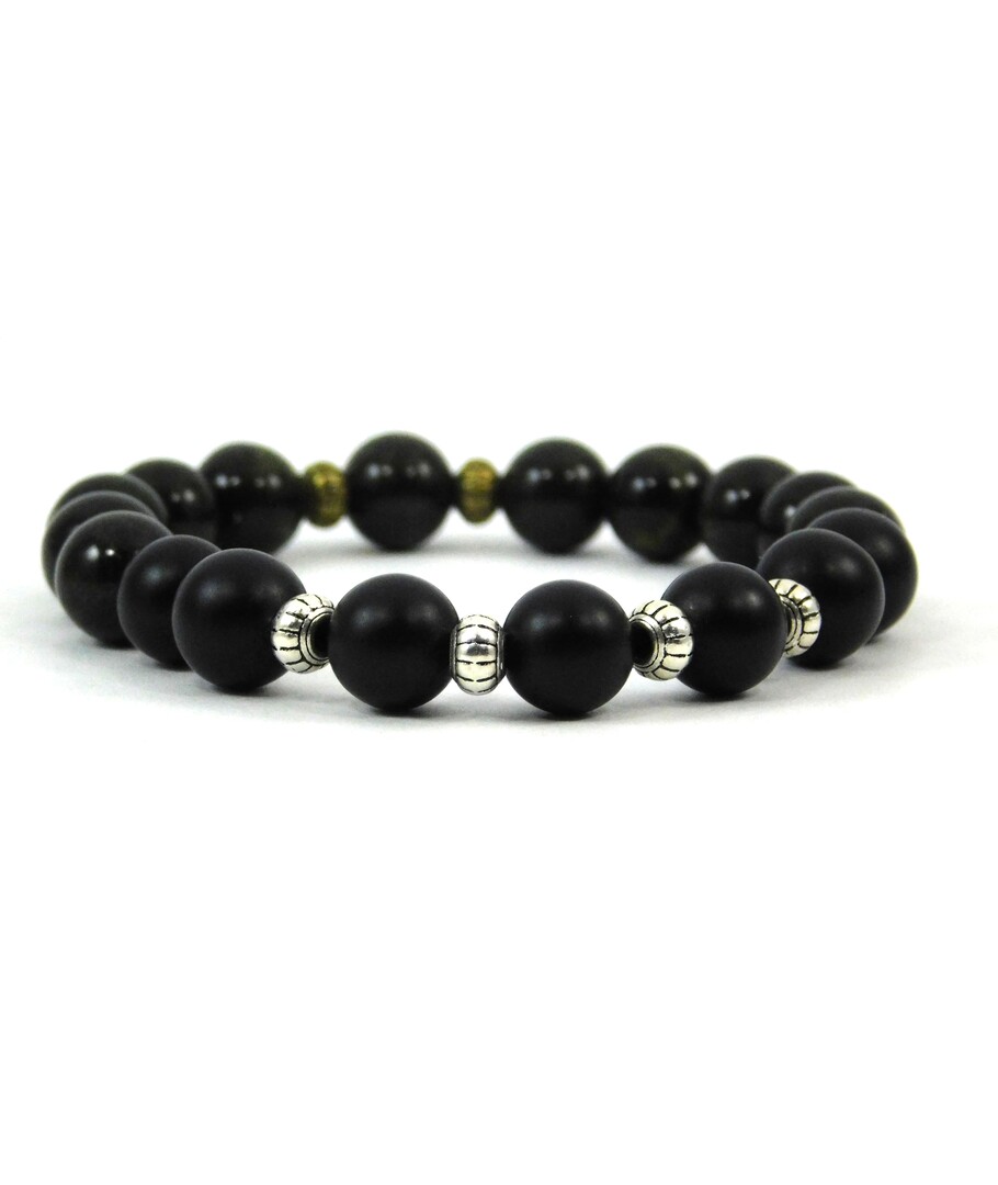 Exclusive bracelet Snake, Shungite