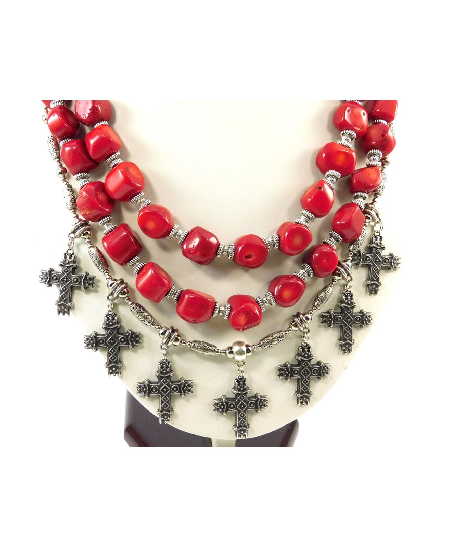 Exclusive necklace "Marquis" Coral