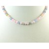 Morganite faceted necklace