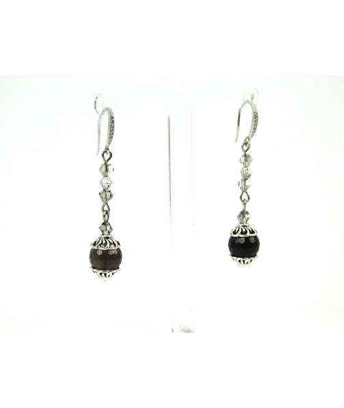 Exclusive earrings Topaz facet