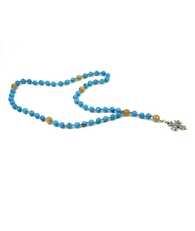 Exclusive rosary for prayer Turquoise + Aventurine