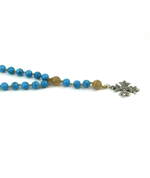 Exclusive rosary for prayer Turquoise + Aventurine