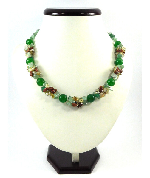 Exclusive necklace "Autumn Day" Jade