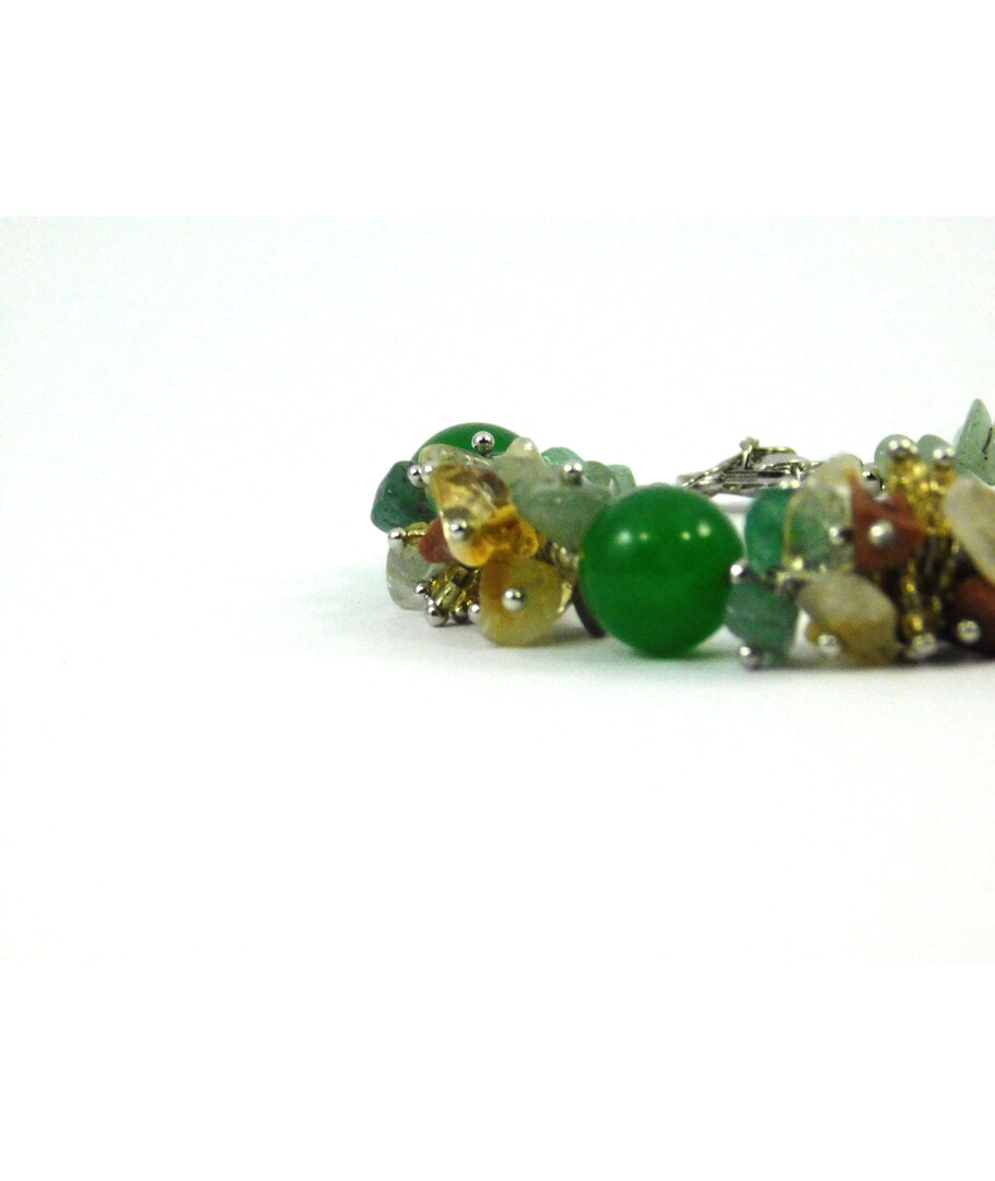 Exclusive bracelet "Autumn Day" Jade, Citrine, Aventurine