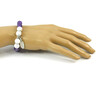 Exclusive bracelet Leaf, Caholong, Amethyst