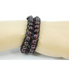 Exclusive bracelet double &quot;Chan Lu&quot; Garnet