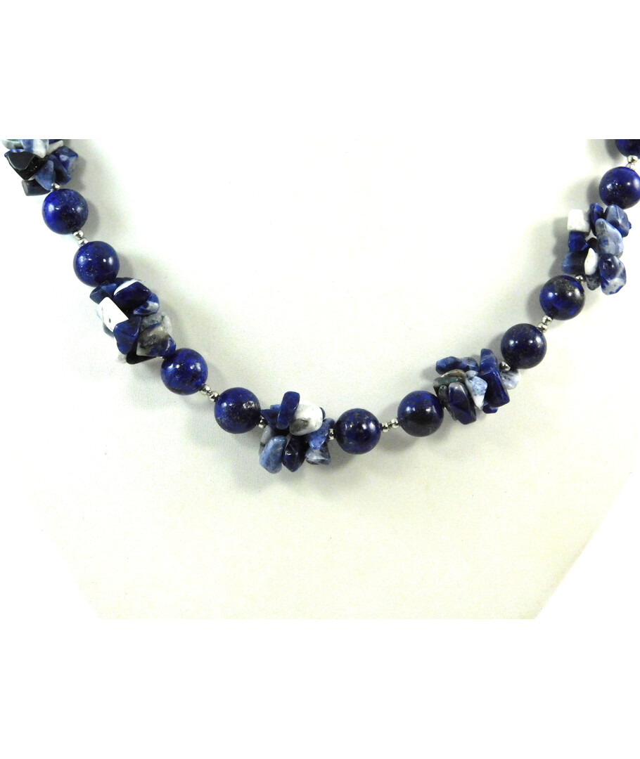 Exclusive necklace "Sinevir" lapis lazuli