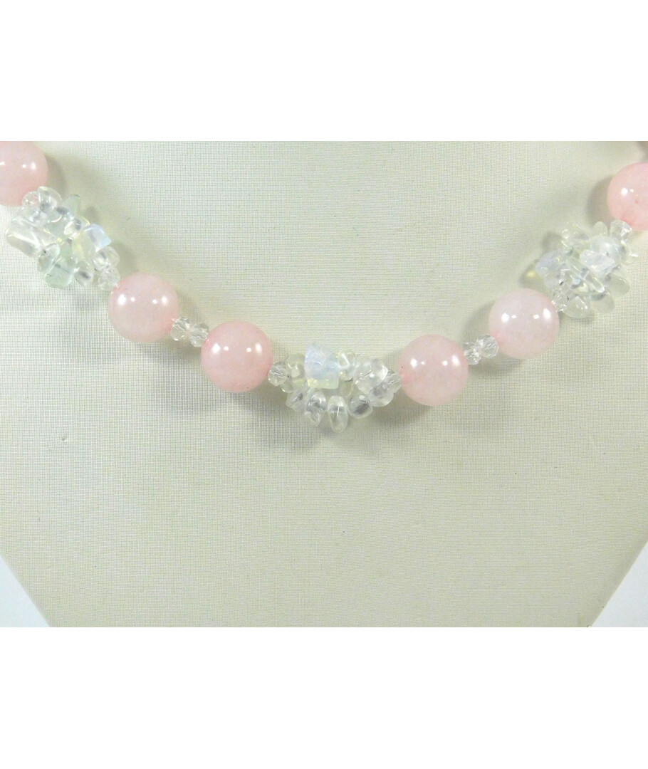 Exclusive necklace "Magic" Rose quartz