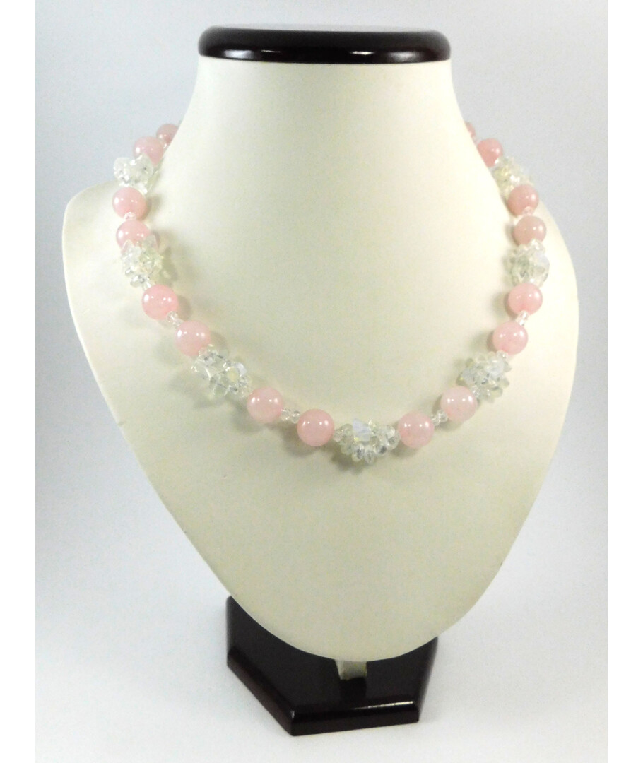 Exclusive necklace "Magic" Rose quartz