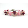 Exclusive bracelet &quot;Pink glow&quot;, Cat&#039;s eye, Chalcedony