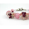 Exclusive bracelet &quot;Pink glow&quot;, Cat&#039;s eye, Chalcedony