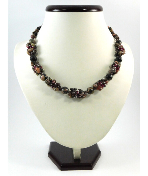 Exclusive necklace "Rhodonite Valley"