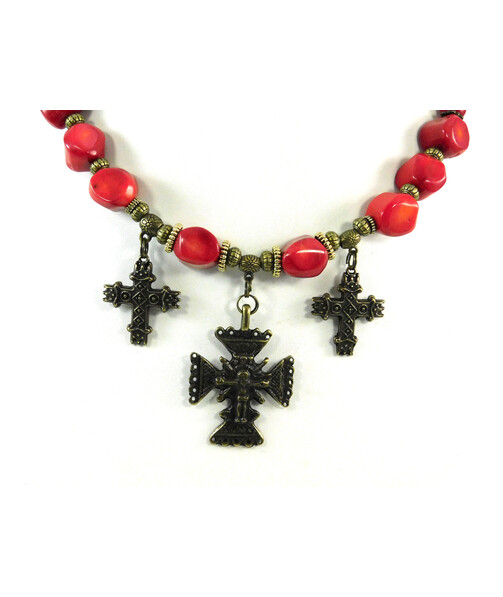 Exclusive necklace "Inheritance" Coral