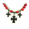 Exclusive necklace &quot;Inheritance&quot; Coral