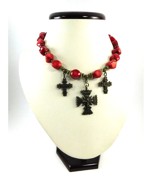 Exclusive necklace "Inheritance" Coral