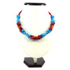 Exclusive necklace &quot;Queen of Coral&quot; Coral, Turquoise (Colors Collection)