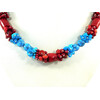 Exclusive necklace &quot;Queen of Coral&quot; Coral, Turquoise (Colors Collection)